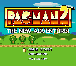 Pac-Man 2 - The New Adventures (Europe) Title Screen